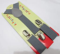 2021 New Fashion Black Plain Color Children /Kids Adjustable Clip-on Y-back Suspenders Braces For Boy and Girls For 1-8 Years