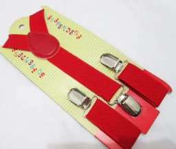 2021 New Fashion Black Plain Color Children /Kids Adjustable Clip-on Y-back Suspenders Braces For Boy and Girls For 1-8 Years