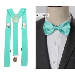 Suspenders Bow Tie Set Men Fashion Suspensorio for Man Boy Women Bowtie Braces Trousers Tirantes Wedding Leisure Shirt Stays