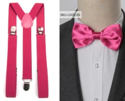 Suspenders Bow Tie Set Men Fashion Suspensorio for Man Boy Women Bowtie Braces Trousers Tirantes Wedding Leisure Shirt Stays