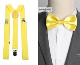 Suspenders Bow Tie Set Men Fashion Suspensorio for Man Boy Women Bowtie Braces Trousers Tirantes Wedding Leisure Shirt Stays