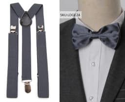 Suspenders Bow Tie Set Men Fashion Suspensorio for Man Boy Women Bowtie Braces Trousers Tirantes Wedding Leisure Shirt Stays
