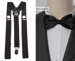 Suspenders Bow Tie Set Men Fashion Suspensorio for Man Boy Women Bowtie Braces Trousers Tirantes Wedding Leisure Shirt Stays