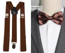 Suspenders Bow Tie Set Men Fashion Suspensorio for Man Boy Women Bowtie Braces Trousers Tirantes Wedding Leisure Shirt Stays