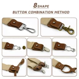 Deepeel 3.5*125cm Adult Men's Suspenders 3/6 Clips Harness Man Fashion Suspender for Pants DIY Elastic Braces Male Jockstrap