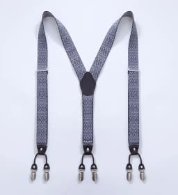 Vintage Paisley Suspenders for Men Groom Groomsmen Wedding Party Y-Back 6 Metal Clips Tuxedo Trouser Braces Father Husband Gifts