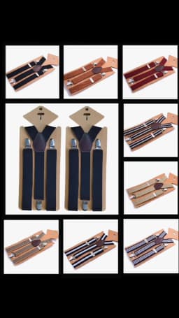 3 Clips Men's Suspenders Men Braces Supports Tirantes for Women Elastic Adjustable Pants Straps Clothing 2.5*110cm