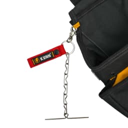 KUNN Electrical Tape Holder, Dual-Use Thong, Enhanced Fast Holder Chain for Tool Belt with Keyring, Snap Loop and Button