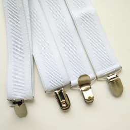 Bright White Rib Color Suspenders for Men Women New Arrival 3.5 Width X Back Adult Suspender