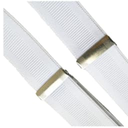 Bright White Rib Color Suspenders for Men Women New Arrival 3.5 Width X Back Adult Suspender