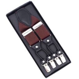 Adult Suspenders Man's Braces Vintage Casual Suspensorio Tirantes Trousers Strap Father/Husband's Gift 6 Clips 3.5*120cm