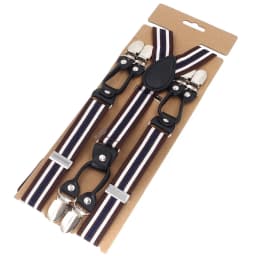 Man's Suspenders Adult Braces Male Vintage Adult Suspensorio Trousers Strap Father/Husband's Gift 2.5*120cm Black Leather NEW