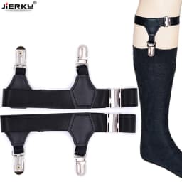 New Sock Stays Holder Gentleman Lose Suspenders Elastic Uniform Business Leg Strap Braces Socking Garters 1pair