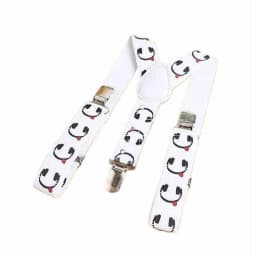 Wear Suspenders Children Adjustable Belt Pants Holder Elastic 3 Clips Y-Back Braces Clips Christmas Festive HB18