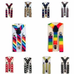Wear Suspenders Children Adjustable Belt Pants Holder Elastic 3 Clips Y-Back Braces Clips Christmas Festive HB18