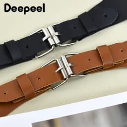 Deepeel Adult Men's Suspenders Faux Leather Goth Men Suspender Adjustable Shoulder Strap Braces Harness Man Belt Accessories