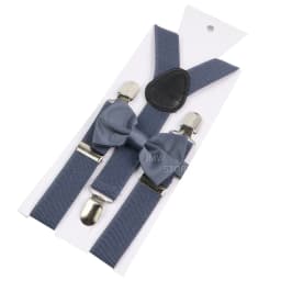 Elastic Leather Suspenders Bowtie Set Braces Men Women Sage Green Adjustable Braces Straps For Wedding Y-Back Shirt Accessories