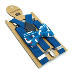 Baby Kids British Style Suspenders and Bow Tie Set Boys Braces Bowties Girls Tirantes Popular Three Clip Suspenders Elasticity