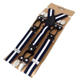New Suspenders Black Leather 6 Clips Braces Male Vintage Adult Suspensorio Trousers Strap Father/Husband's Gift 2.5*120cm