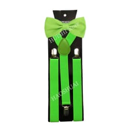 HUISHI Fashion Plain Black Suspenders for Men Navy Red Burgundy Braces Unisex Strap Bretels Mannen Women Bow Tie Suspenders Blue