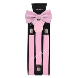 HUISHI Fashion Plain Black Suspenders for Men Navy Red Burgundy Braces Unisex Strap Bretels Mannen Women Bow Tie Suspenders Blue