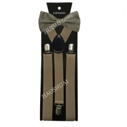 HUISHI Fashion Plain Black Suspenders for Men Navy Red Burgundy Braces Unisex Strap Bretels Mannen Women Bow Tie Suspenders Blue