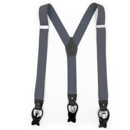 Dual Suspenders Male Men's Button Suspenders Cowhide Spaghetti Strap Fashion Button Braces Strong Clips New 6 Sold Colors