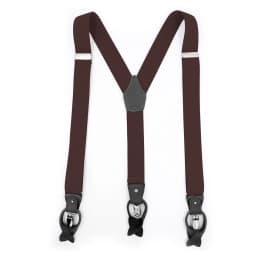 Dual Suspenders Male Men's Button Suspenders Cowhide Spaghetti Strap Fashion Button Braces Strong Clips New 6 Sold Colors