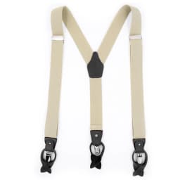 Dual Suspenders Male Men's Button Suspenders Cowhide Spaghetti Strap Fashion Button Braces Strong Clips New 6 Sold Colors