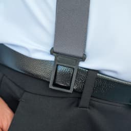 KUNN Men's Perry 1.5 inch Wide Suspender,Elastic Hook End Adjustable Suspenders