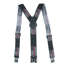 KUNN Men's Perry 1.5 inch Wide Suspender,Elastic Hook End Adjustable Suspenders