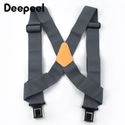 1Pc Deepeel 5*120cm Men's Elastic Wide Braces Adult X-type Suspenders with Clips Adjustable Heavy Duty Sport Work Suspender