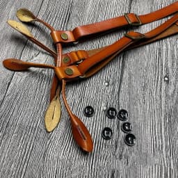 Suspenders For Men Vintage Leather Men's Suspenders Adult Braces 6 Buttons Women's Suspenders Belt Suspenders Man For Pants