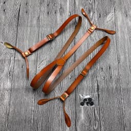 Suspenders For Men Vintage Leather Men's Suspenders Adult Braces 6 Buttons Women's Suspenders Belt Suspenders Man For Pants