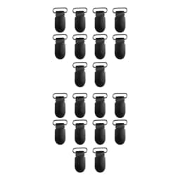 10/20PCS Solid Black Suspender Clips Bed Sheet Clips 14mm Fashionable Suspender Buckle For Easy And Professional Sewing