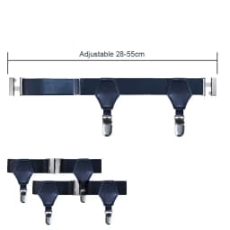 1 Pair Black Sock Garters for Women Girls Japanese Style Adjustable Elastic Non-Slip Sock Garters Holder Belts Leg Suspenders