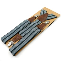Men's Suspenders 3 clips leather braces adult suspensorio  tirantes hombre father bretelles Grandfather gifts