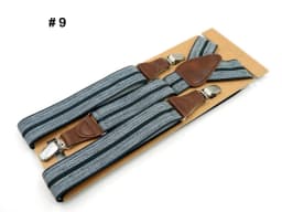 Men's Suspenders 3 clips leather braces adult suspensorio  tirantes hombre father bretelles Grandfather gifts