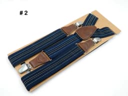 Men's Suspenders 3 clips leather braces adult suspensorio  tirantes hombre father bretelles Grandfather gifts