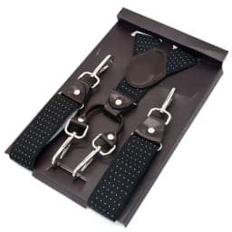 Casual Suspenders 3.5cm*120cm Spanex Elastic Suspenders Men Buckle Belt Y-back Shape Trousers Straps Father's Day Gifts MBD8501