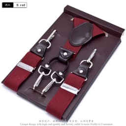 Casual Suspenders 3.5cm*120cm Spanex Elastic Suspenders Men Buckle Belt Y-back Shape Trousers Straps Father's Day Gifts MBD8501