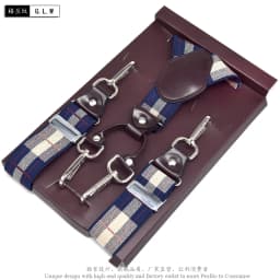 Casual Suspenders 3.5cm*120cm Spanex Elastic Suspenders Men Buckle Belt Y-back Shape Trousers Straps Father's Day Gifts MBD8501