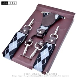 Casual Suspenders 3.5cm*120cm Spanex Elastic Suspenders Men Buckle Belt Y-back Shape Trousers Straps Father's Day Gifts MBD8501