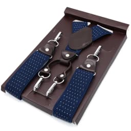 Casual Suspenders 3.5cm*120cm Spanex Elastic Suspenders Men Buckle Belt Y-back Shape Trousers Straps Father's Day Gifts MBD8501