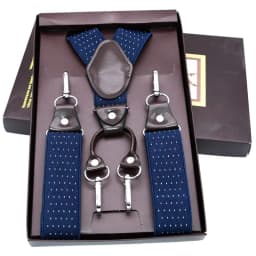 Casual Suspenders 3.5cm*120cm Spanex Elastic Suspenders Men Buckle Belt Y-back Shape Trousers Straps Father's Day Gifts MBD8501