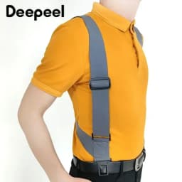 1Pc 5cm*120cm Adult Men's Elastic Wide Braces Mens Suspenders Adjustable X Type Strap Male Jockstrap Sport  Work Suspender