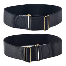 2pcs/pair Black Sleeve Garters Adjustable Elastic Anti-slip Shirt Sleeve Holders Garters Stretch Armbands for Women Men