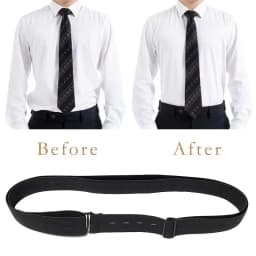 1pc Adjustable Elastic Shirt Stay Belt for Men Women Keep Shirt Tucked in All Day Black/White