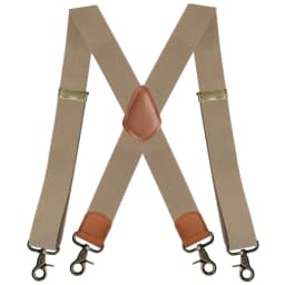 Vintage Suspenders for Men Heavy Duty Big and Tall X-Back 4 Snap Hooks Adjustable Elastic Trouser Braces, Gift for Dad Husband
