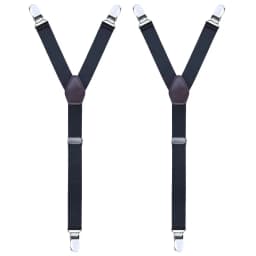 1 Pair Men's Shirt Holders Stays Y-Shaped Adjustable Elastic Leg Suspenders Straps Non-slip 3 Metal Clips Sock Garter Clamps